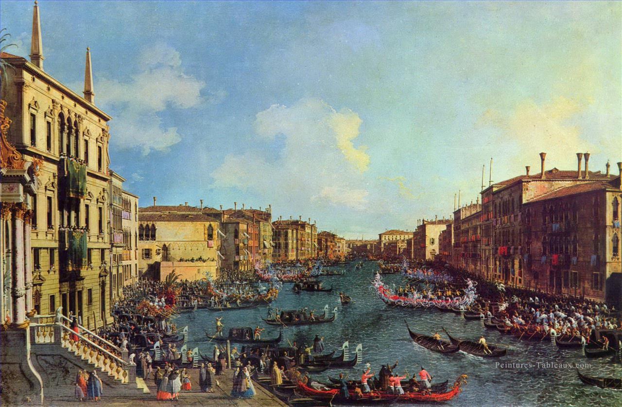 une régate sur le grand canal Canaletto Peintures à l'huile